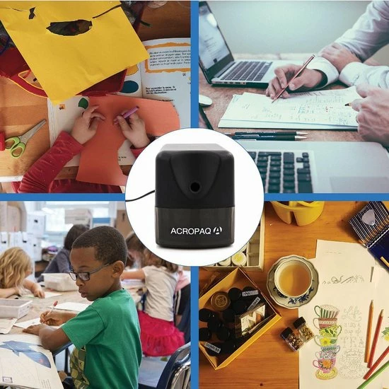 Gloednieuw ✨ ACROPAQ Elektrische Puntenslijper - Potloodslijper Machine - S100 🔔 8 Gloednieuw ✨ ACROPAQ Elektrische Puntenslijper - Potloodslijper Machine - S100 🔔 - Afbeelding 6