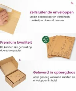 Beste Pirce 🥰 Partizzle® Partizzle 36x Kraft Bedankt Kaartjes Set - Thank You Cards - Wenskaarten - Ansichtkaarten - Kaarten Met Enveloppen - 15x10 Cm 👏 15 Beste Pirce 🥰 Partizzle® Partizzle 36x Kraft Bedankt Kaartjes Set - Thank You Cards - Wenskaarten - Ansichtkaarten - Kaarten Met Enveloppen - 15x10 Cm 👏 -ACROPAQ Shop 550x550 216