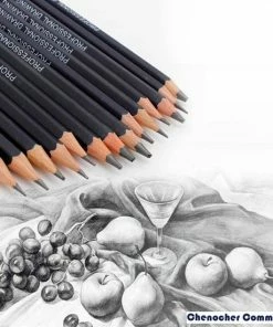 Korting 😀 Chenocher Commerce® Schetspotloden / Schets Potloden Set 14 Stuks /Professionele Tekenpotloden / Grafiet Potloden / 14 Verschillende Hardheden / 12B - 10B – 8B – 7B- 6B-5B-4B-3B-2B-1B-HB-2H-4H- 6H- / Teken Potloden / Tekenen /tekenset / Landschap/ Portret /schetsen /Art ⭐ -ACROPAQ Shop 550x550 225