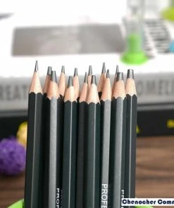 Korting 😀 Chenocher Commerce® Schetspotloden / Schets Potloden Set 14 Stuks /Professionele Tekenpotloden / Grafiet Potloden / 14 Verschillende Hardheden / 12B - 10B – 8B – 7B- 6B-5B-4B-3B-2B-1B-HB-2H-4H- 6H- / Teken Potloden / Tekenen /tekenset / Landschap/ Portret /schetsen /Art ⭐ -ACROPAQ Shop 550x550 226