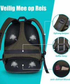 Begroting 😍 TRVLMORE Rugzak - 36 L - 17,3 Inch - Laptop Rugtas - Waterafstotend - Groen 🔥 -ACROPAQ Shop 550x550 246