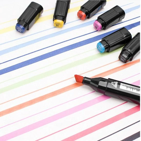 Promo 👍 Stiften Voor Volwassenen Touch Twinmarkers Dubbelzijdige Alcohol Stiften - 60 Stuks - Dual Tip Markers - Tekenstiften - Kleurstiften - Fineliners - Dikke Dunne Stiften - Handlettering Kalligrafie Bullet Jounal Dagboek - Kleuren 😍 8 Promo 👍 Stiften Voor Volwassenen Touch Twinmarkers Dubbelzijdige Alcohol Stiften - 60 Stuks - Dual Tip Markers - Tekenstiften - Kleurstiften - Fineliners - Dikke Dunne Stiften - Handlettering Kalligrafie Bullet Jounal Dagboek - Kleuren 😍 - Afbeelding 6