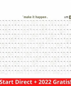 Beste deal ✔️ Purpuz Jaarplanner 2023 + 2022 Jaarkalender A1 - Wandkalender ⭐
