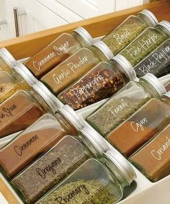 Gloednieuw 🎁 Monde Du Royaume 276 Kruiden Labels | Keuken Etiketten | Voorraadpotten | Pantry Organizer | Kruiden Stickers | Kruiden Potjes | Voorraadkast Organiseren 🌟