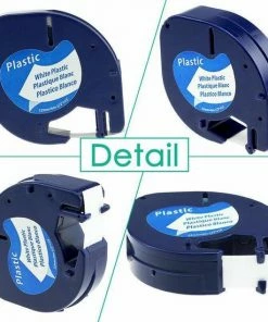 Beste Verkoop 🌟 TELANO Plastic Labels 91201 Voor Dymo LetraTag Labelprinter - Zwart Op Wit - 12 Mm X 4 M - S0721610 Labeltape - 5 Stuks 🌟 -ACROPAQ Shop 550x550 276