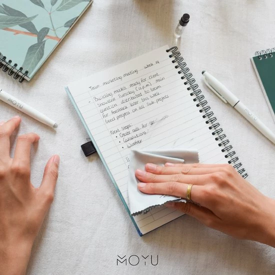 Goedkoop ๐ MOYU Ringband A5 - Hardcover - Beyond Blue - Uitwisbaar Notitieboek - Duurzaam Steenpapier ๐ 6 Goedkoop ๐ MOYU Ringband A5 - Hardcover - Beyond Blue - Uitwisbaar Notitieboek - Duurzaam Steenpapier ๐ - Afbeelding 4