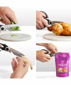 Beste deal 🔥 KitchenBrothers Keukenschaar - Vaatwasserbestendig - Zwart/Wit 🧨 -ACROPAQ Shop 550x550 341