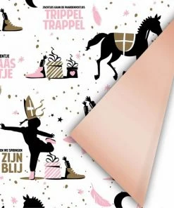 Aanbiedingen 🌟 CollectivWarehouse Collectiv Warehouse- Dubbelzijdig- Sinterklaas Inpakpapier - Cadeaupapier Sint 5 Rollen 300 X 50 Cm 🤩 -ACROPAQ Shop 550x550 356