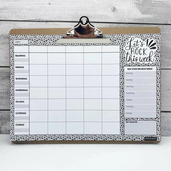 Top 10 🛒 Hippekaartjeswinkel Familieplanner XXL Op Klembord + Gratis Navulling - Weekplanner A3 - Gezinsplanner Ongedateerd - Zwart Wit - Kalender Met Ruimte Voor Notities En Wat Je Gaat Eten ⌛ 3 Top 10 🛒 Hippekaartjeswinkel Familieplanner XXL Op Klembord + Gratis Navulling - Weekplanner A3 - Gezinsplanner Ongedateerd - Zwart Wit - Kalender Met Ruimte Voor Notities En Wat Je Gaat Eten ⌛