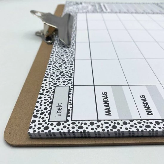 Top 10 🛒 Hippekaartjeswinkel Familieplanner XXL Op Klembord + Gratis Navulling - Weekplanner A3 - Gezinsplanner Ongedateerd - Zwart Wit - Kalender Met Ruimte Voor Notities En Wat Je Gaat Eten ⌛ 8 Top 10 🛒 Hippekaartjeswinkel Familieplanner XXL Op Klembord + Gratis Navulling - Weekplanner A3 - Gezinsplanner Ongedateerd - Zwart Wit - Kalender Met Ruimte Voor Notities En Wat Je Gaat Eten ⌛ - Afbeelding 6