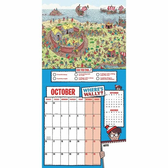 Aanbiedingen π CAROUSEL CALENDARS Where's Wally Kalender 2023 π 5 Aanbiedingen π CAROUSEL CALENDARS Where's Wally Kalender 2023 π - Afbeelding 3
