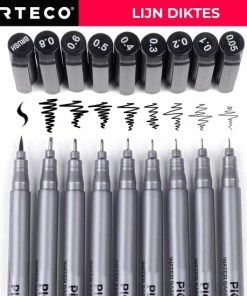 Beste recensies van ⭐ ARTECO® 9 Pigment Liners – Fineliners - Handlettering – Gepigmenteerde Inkt - Schrijven – Schetsen – Pennen 😀 -ACROPAQ Shop 550x550 495