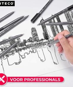 Beste recensies van ⭐ ARTECO® 9 Pigment Liners – Fineliners - Handlettering – Gepigmenteerde Inkt - Schrijven – Schetsen – Pennen 😀 -ACROPAQ Shop 550x550 499