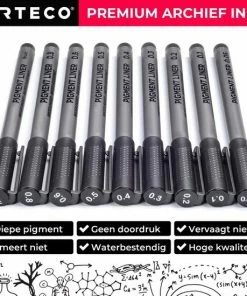 Beste recensies van ⭐ ARTECO® 9 Pigment Liners – Fineliners - Handlettering – Gepigmenteerde Inkt - Schrijven – Schetsen – Pennen 😀 -ACROPAQ Shop 550x550 504