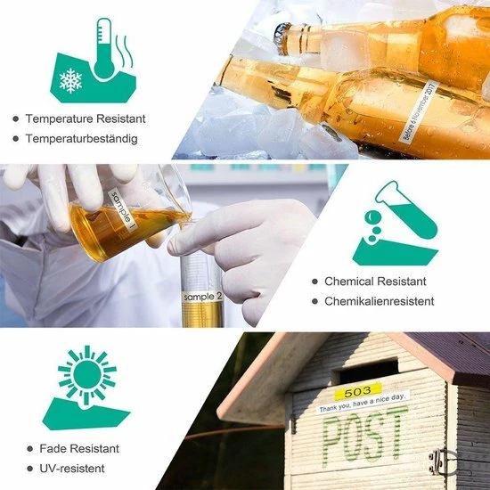 Promo 💯 Merkloos 3 X Dymo 45013 Zwart Op Wit Standaard Label Tapes 😍 4 Promo 💯 Merkloos 3 X Dymo 45013 Zwart Op Wit Standaard Label Tapes 😍 - Afbeelding 2