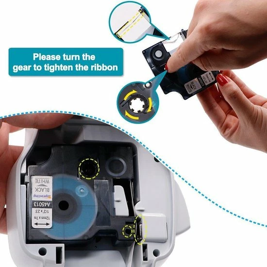 Promo 💯 Merkloos 3 X Dymo 45013 Zwart Op Wit Standaard Label Tapes 😍 5 Promo 💯 Merkloos 3 X Dymo 45013 Zwart Op Wit Standaard Label Tapes 😍 - Afbeelding 3