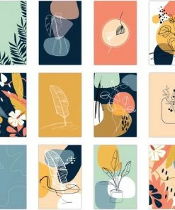 Nieuw ๐ Partizzle® Partizzle 36x Wenskaarten Met Enveloppen Set - Zonder Tekst - Leuke Ansichtkaarten Versturen - Bloemen & Natuur - 15x10 Cm ๐