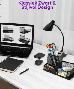 Uitgang 🥰 MATTI® - Pennenbakje - Pennenhouder - Bureau Organizer - Bureau Accessoires - Pennenbak Zwart 👍 -ACROPAQ Shop 550x550 598