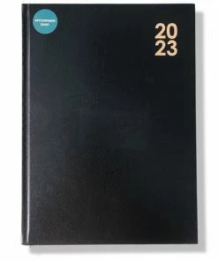 Hete verkoop โค๏ธ IG Design Bureau / Afspraken Agenda - A4 - 1 Dag Per Pagina - 2023 - 29,5x21cm - Zwart ๐