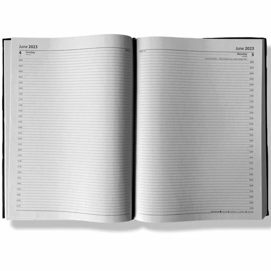 Hete verkoop ❤️ IG Design Bureau / Afspraken Agenda - A4 - 1 Dag Per Pagina - 2023 - 29,5x21cm - Zwart 🛒 5 Hete verkoop ❤️ IG Design Bureau / Afspraken Agenda - A4 - 1 Dag Per Pagina - 2023 - 29,5x21cm - Zwart 🛒 - Afbeelding 3
