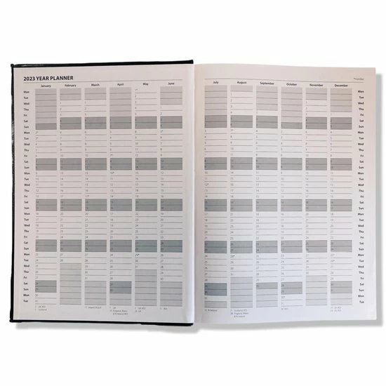 Hete verkoop ❤️ IG Design Bureau / Afspraken Agenda - A4 - 1 Dag Per Pagina - 2023 - 29,5x21cm - Zwart 🛒 10 Hete verkoop ❤️ IG Design Bureau / Afspraken Agenda - A4 - 1 Dag Per Pagina - 2023 - 29,5x21cm - Zwart 🛒 - Afbeelding 8