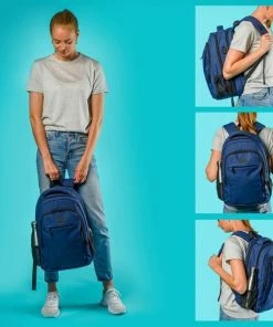 Beste Pirce ❤️ TRVLMORE Rugzak - 28L - 15,6 Inch - Laptop Rugtas - Waterafstotend - Blauw 🎁 -ACROPAQ Shop 550x550 625