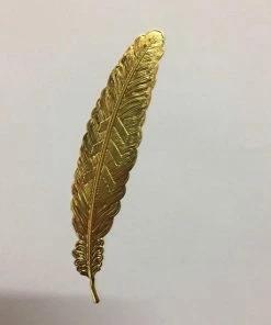 Beste Pirce 🎉 Leukste Winkeltje LeuksteWinkeltje Boekenlegger - Veer - Goud - Metaal 😍