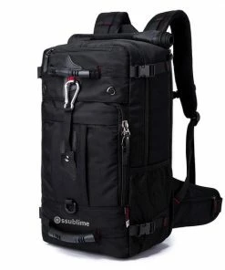 Promo 🌟 Ssublime - Anti Diefstal Rugzak - 15.6 Tot 17 Inch Laptop Vak - Waterdicht - Zwart ⌛