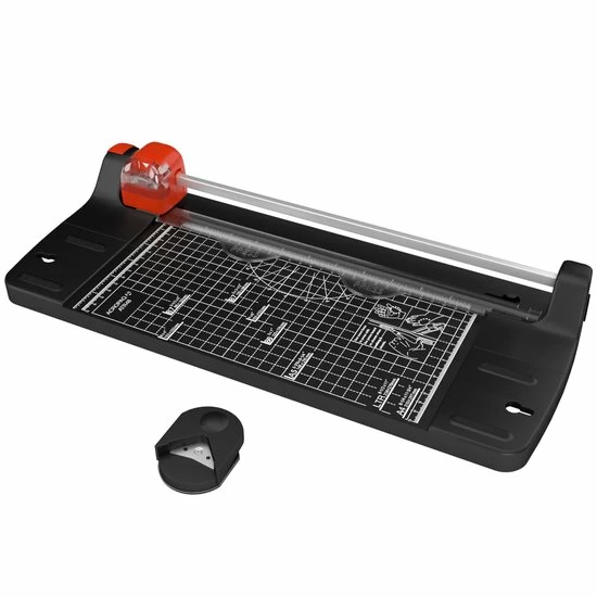 Nieuw 🎁 ACROPAQ Papiersnijder - 1 Meskop Met 4 Snijstanden, Met Hoeksnijder, Ruimtebesparend Inklapbaar - A4 Rolsnijmachine, Papiersnijmachine 👍 3 Nieuw 🎁 ACROPAQ Papiersnijder - 1 Meskop Met 4 Snijstanden, Met Hoeksnijder, Ruimtebesparend Inklapbaar - A4 Rolsnijmachine, Papiersnijmachine 👍