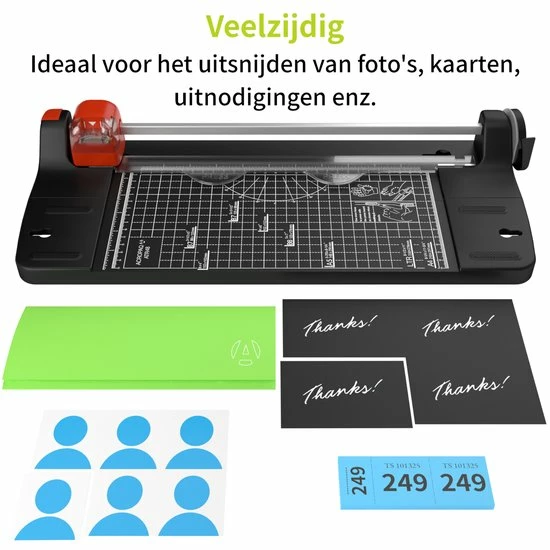 Nieuw 🎁 ACROPAQ Papiersnijder - 1 Meskop Met 4 Snijstanden, Met Hoeksnijder, Ruimtebesparend Inklapbaar - A4 Rolsnijmachine, Papiersnijmachine 👍 8 Nieuw 🎁 ACROPAQ Papiersnijder - 1 Meskop Met 4 Snijstanden, Met Hoeksnijder, Ruimtebesparend Inklapbaar - A4 Rolsnijmachine, Papiersnijmachine 👍 - Afbeelding 6