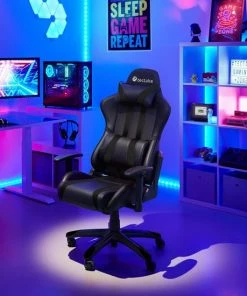 Beste Pirce 👏 TecTake Gaming Chair Bureaustoel - Premium Racing - Zwart - Kunstleer - Verstelbaar 🧨 -ACROPAQ Shop 550x550 712