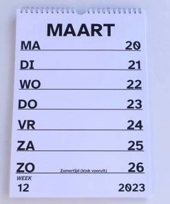 Flash-uitverkoop 🤩 Geheugenhulp GROOTLETTER -weekkalender- 2023- A4 Formaat- Duidelijk En Overzichtelijk Op Extra Dik Papier- Gratis Pen 🔔 -ACROPAQ Shop 550x550 722