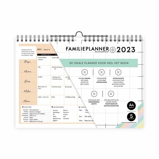 Korting ๐คฉ Succesplanner FamiliePlanner 2023 - Voor 5 Personen ๐ 3 Korting ๐คฉ Succesplanner FamiliePlanner 2023 - Voor 5 Personen ๐