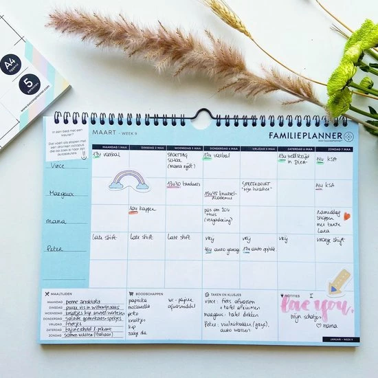 Korting ๐คฉ Succesplanner FamiliePlanner 2023 - Voor 5 Personen ๐ 5 Korting ๐คฉ Succesplanner FamiliePlanner 2023 - Voor 5 Personen ๐ - Afbeelding 3