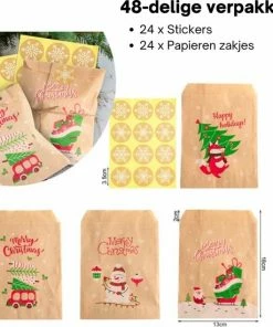 Beste Pirce 🥰 BeautyFit Kerst Verpakking - 24 Stuks - Kerst Doos - Cadeau Verpakking - Zakjes - Cadeauzakjes Kerst - Kerstzakjes - Kerstdozen - Kersttas - Kerstcadeau - Kerstcadeautjes Klein - Black Friday 2022 Deals - Schoencadeautjes 😀 -ACROPAQ Shop 550x550 74