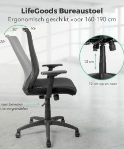 Beste Pirce 😉 LifeGoods Ergonomische Bureaustoel - Volwassenen - Verstelbaar - Zwart 👏 14 Beste Pirce 😉 LifeGoods Ergonomische Bureaustoel - Volwassenen - Verstelbaar - Zwart 👏 -ACROPAQ Shop 550x550 75