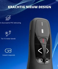 Nieuw 🔥 AdroitGoods Draadloze Usb Presenter Met Pointer - Presenteren - Met Laser - Powerpoint Presentatie Klikker Incl. Opberghoes 🧨 -ACROPAQ Shop 550x550 759