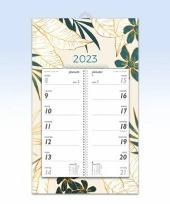 Goedkoop 😀 Eilers International B.V. Omleg Weekkalender 2023 Op Schild - 20x33 Cm Met Schuifhanger - Weekkalender Met 2 Weken Overzicht - Beginnend Op Zondag 🌟