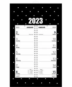 Beste Pirce 💯 Merkloos Omlegkalender - Omlegweekkalender - Week Kalender 2023 - Ophangbaar - Omleg Week Begint Op Zondag - Zwart Dot - Gratis Verzonden 🔥 -ACROPAQ Shop 550x550 788