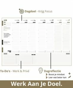 Beste Pirce 🎉 Clen Verkleij Purpuz Planner 2023 Agenda - Organizer - Haal Je Doelen 🛒 -ACROPAQ Shop 550x550 813