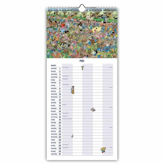 Top 10 π Comello Jan Van Haasteren Familie Notitiekalender - 2023 - 5pers. - 21x45cm π 5 Top 10 π Comello Jan Van Haasteren Familie Notitiekalender - 2023 - 5pers. - 21x45cm π - Afbeelding 3