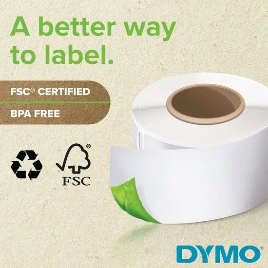 Coupon 😉 DYMO Originele Grote LabelWriter Adreslabels | 36 Mm X 89 Mm | Rol Van 260 Stuks | Zwarte Afdruk Op Wit | Voor LabelWriter Labelmakers 🤩 8 Coupon 😉 DYMO Originele Grote LabelWriter Adreslabels | 36 Mm X 89 Mm | Rol Van 260 Stuks | Zwarte Afdruk Op Wit | Voor LabelWriter Labelmakers 🤩 - Afbeelding 6