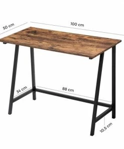 Top 10 ❤️ Acaza Vintage Bureau Of Tekentafel - Laptop Tafel Met Houten Legblad En Stevig Frame - 100x50x75cm - Zwart/Bruin 🎁 -ACROPAQ Shop 550x550 839