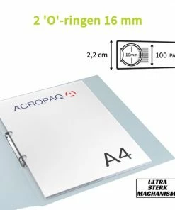 Promo ⌛ ACROPAQ - 12 X Ringmap - Pastel, A4 Met 2 Ringen, Rugbreedte 16 Mm - Ringband, Ordner 😉 17 Promo ⌛ ACROPAQ - 12 X Ringmap - Pastel, A4 Met 2 Ringen, Rugbreedte 16 Mm - Ringband, Ordner 😉 -ACROPAQ Shop 550x550 864