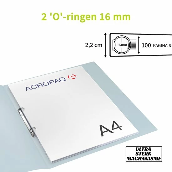 Promo ⌛ ACROPAQ - 12 X Ringmap - Pastel, A4 Met 2 Ringen, Rugbreedte 16 Mm - Ringband, Ordner 😉 10 Promo ⌛ ACROPAQ - 12 X Ringmap - Pastel, A4 Met 2 Ringen, Rugbreedte 16 Mm - Ringband, Ordner 😉 - Afbeelding 8