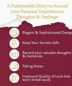Promo ๐ Victoria's Journals - Dagboek Met Slot En Sleutel - Hush-Hush My Secret Diary W/ Heart Lock - Premium Vegan Leer Dagboek - Hardcover - 320 Pagina's Premium Papier - 13 X 18 Cm (Felroze) ๐ 18 Promo ๐ Victoria's Journals - Dagboek Met Slot En Sleutel - Hush-Hush My Secret Diary W/ Heart Lock - Premium Vegan Leer Dagboek - Hardcover - 320 Pagina's Premium Papier - 13 X 18 Cm (Felroze) ๐ -ACROPAQ Shop 550x550 878