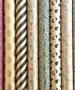 Beste deal 🛒 Benza 100% Recyclet - Cadeaupapier - Extra Sterk Inpakpapier - 70 Gr/m2 - 200 X 70 Cm - 8 Rollen 🧨