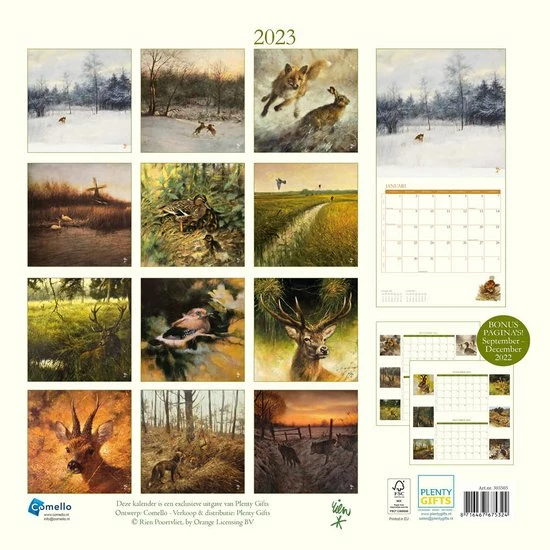 Beste Pirce π Plenty Gifts Rien Poortvliet Natuur Kalender 2023 π 4 Beste Pirce π Plenty Gifts Rien Poortvliet Natuur Kalender 2023 π - Afbeelding 2