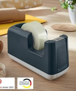 Goedkoopste 🎉 Leitz Cosy Plakbandhouder - Plakband Dispenser Inclusief Plakband - Ideaal Voor Thuiskantoor/Thuiswerken - Fluweel Grijs 🔔 -ACROPAQ Shop 550x550 928