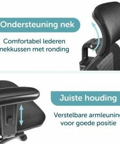 Beste deal 😀 ForDig Ergonomische Bureaustoel - 4D Curve Support System - Verstelbaar Nekkussen / Armleuning / Rugsteun / Zithoogte - Ademend Mesh Materiaal - Bureau Stoel Voor Kantoor / Thuis / Gaming - Zwart ❤️ -ACROPAQ Shop 550x550 956